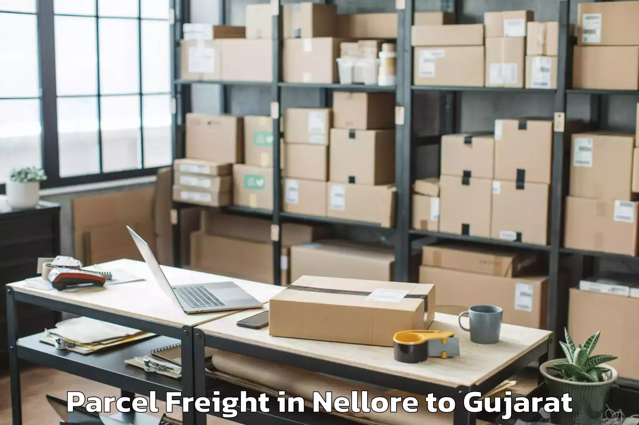 Book Nellore to Sardar Patel University Vallab Parcel Freight Online